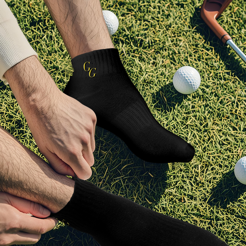 Personalised Initial Socks - Custom Embroidered Letter on Soft Cotton Crew Socks