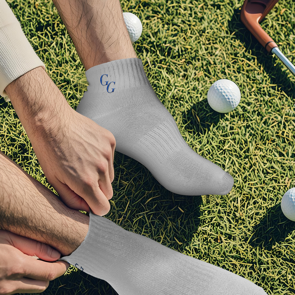 Personalised Initial Socks - Custom Embroidered Letter on Soft Cotton Crew Socks