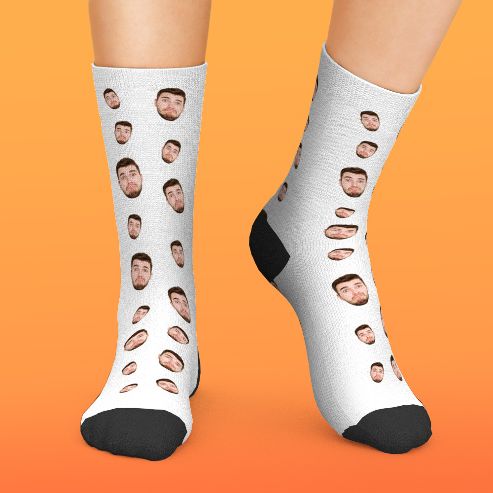 Custom Face Socks Multi -face Breathable Add Pictures Colorful Photo Socks Gifts