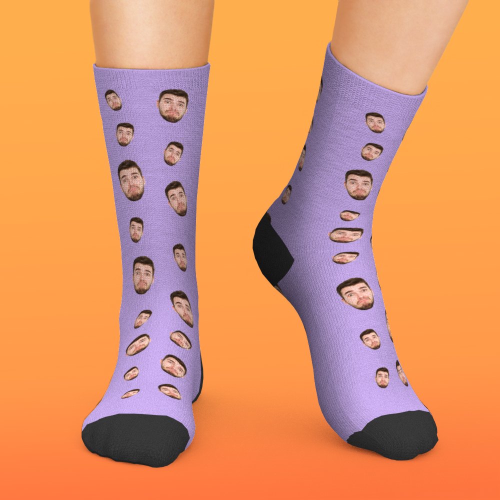 Custom Face Socks Multi -face Breathable Add Pictures Colorful Photo Socks Gifts