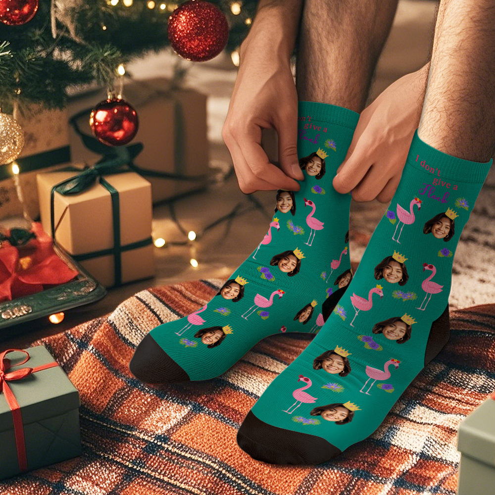 Christmas Socks Custom Full Face Photo Socks Personalized Funny Custom Design Best Gift Ideas for Xmas