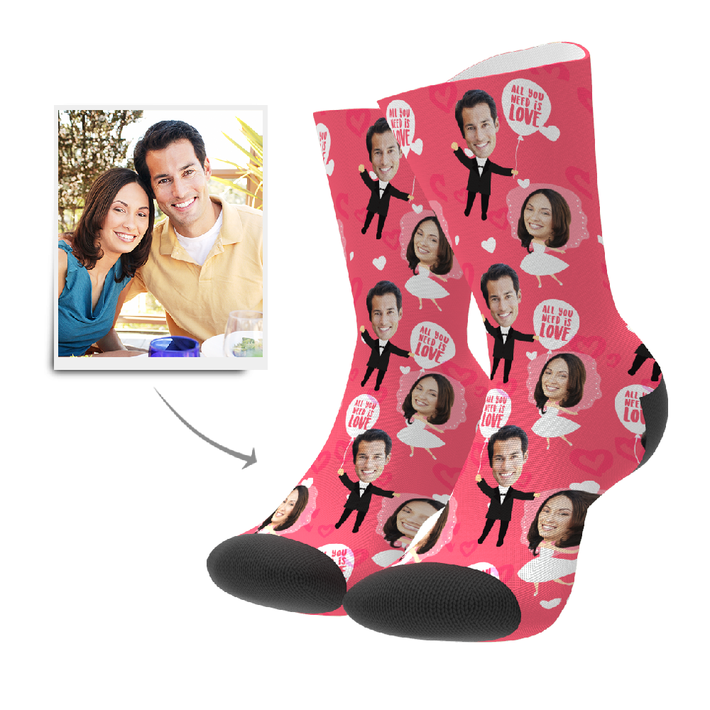 Custom Wedding Anniversary Socks - MyPhotoSocks