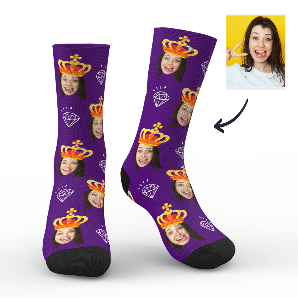 Custom Queen Photo Socks - MyPhotoSocks