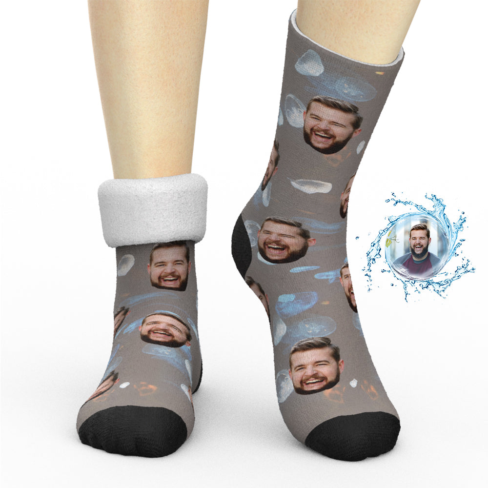 Custom Thick Socks Photo 3D Digital Printed Socks Winter Warm Jellyfish Photo-MyPhotoSocks