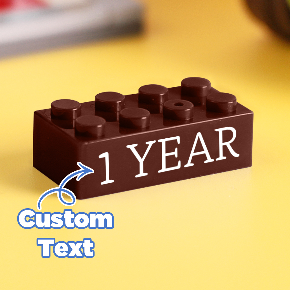 Building Block Gifts Custom Text Induction Gift Company Age Building Blocks Multi-Color Different Size Building Block Gifts - MyPhotoSocks