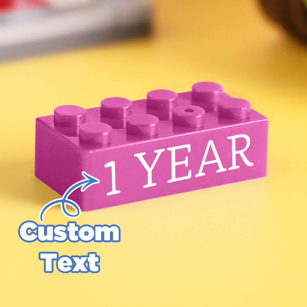 Building Block Gifts Custom Text Induction Gift Company Age Building Blocks Multi-Color Different Size Building Block Gifts - MyPhotoSocks