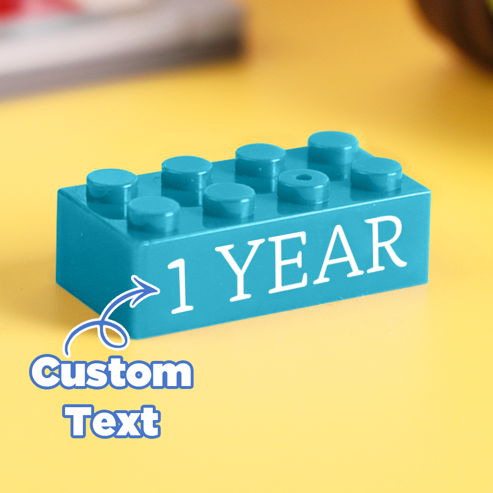 Building Block Gifts Custom Text Induction Gift Company Age Building Blocks Multi-Color Different Size Building Block Gifts - MyPhotoSocks
