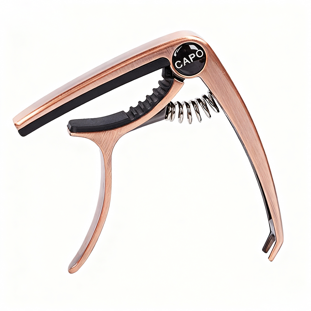 Personalized Metal Guitar Capo Engraved with Name - Music Gift for Dad Play Guitar Custom Capo with Wood Grain