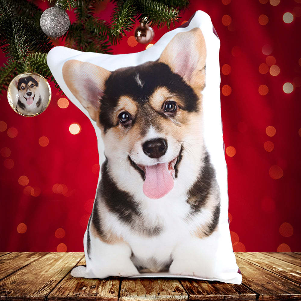 Custom Photo Pet Face PersonalizedPillow 3D Portrait Pillow Christmas Gifts