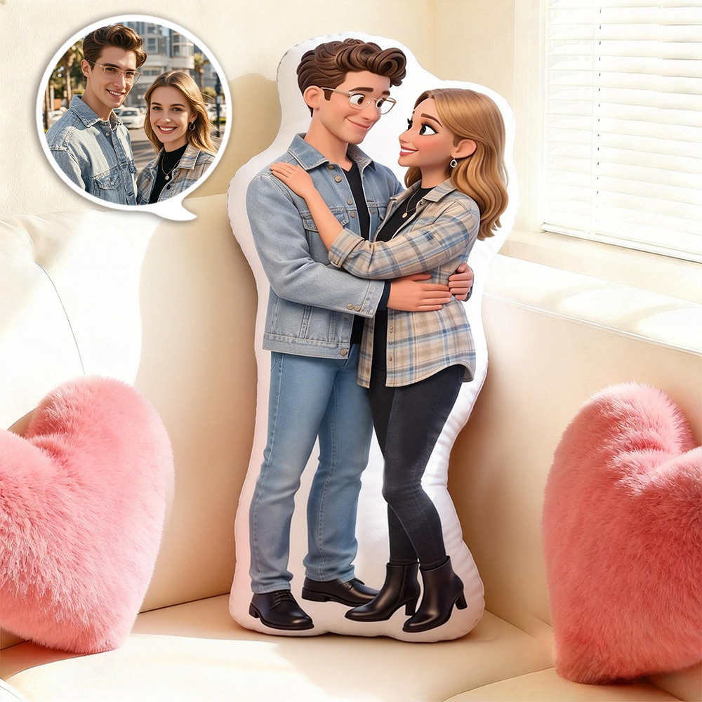 Valentine's Day Gifts Custom Face Pillow Personalized Photo Pillow Best Girlfriend Minime Pillow  Minime Doll
