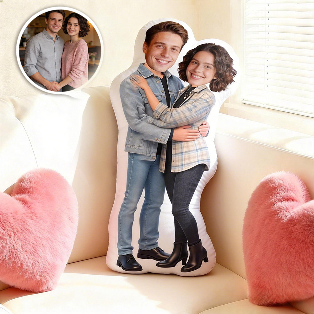 Valentine's Day Gifts Custom Face Pillow Personalized Photo Pillow Best Girlfriend Minime Pillow  Minime Doll