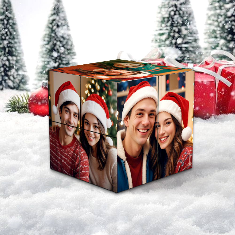 Custom Photo Cube Infinity Folding Photo Cube Personalized Anniversary Day Gifts