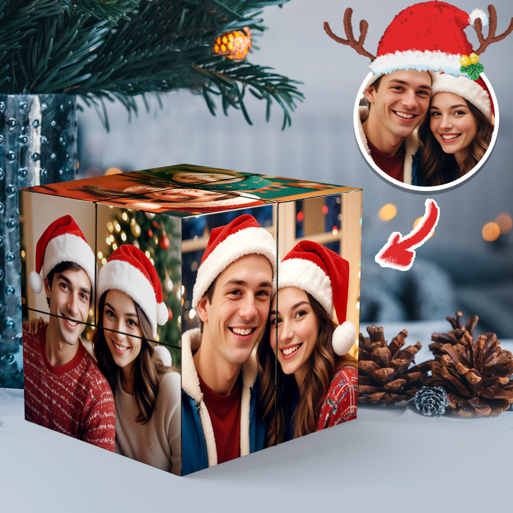 Custom Photo Cube Infinity Folding Photo Cube Personalized Anniversary Day Gifts