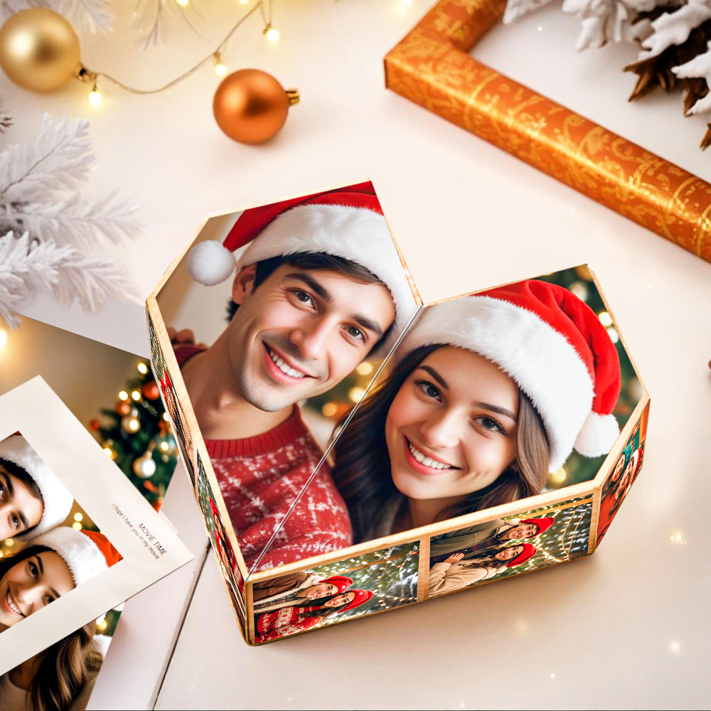 Custom Photo Cube Infinity Folding Photo Cube Personalized Anniversary Day Gifts