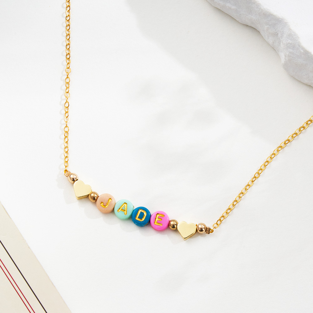 Custom Name Necklace Back to School Gift for Kids Gift Kindergarten Gift Preschool First Day of School Kids Necklace Kids Jewelry
