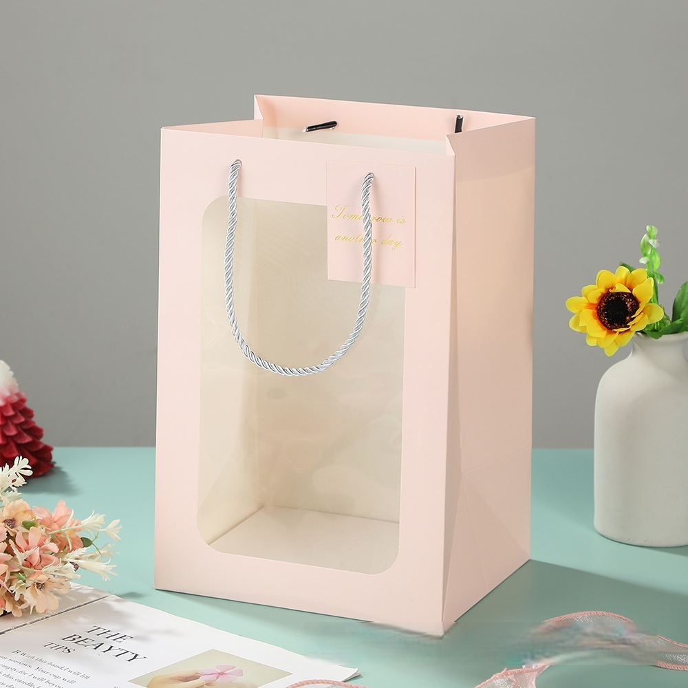 Pink Window Gift Bag 20 x 16 x 30 cm