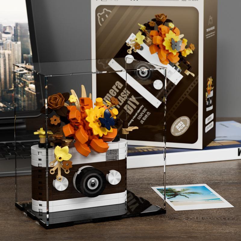 Retro Camera Style Micro Brick Building Kit | Creative DIY Construction Toy for Kids & Adults | Graduation Gift Idea