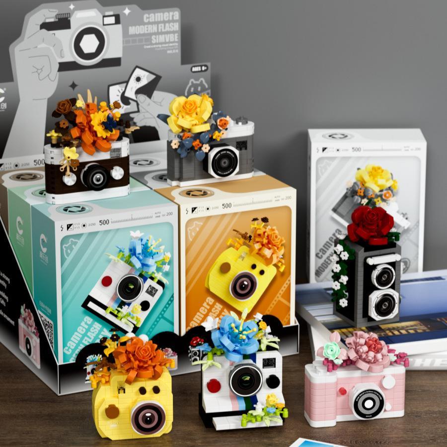 Retro Camera Style Micro Brick Building Kit | Creative DIY Construction Toy for Kids & Adults | Graduation Gift Idea