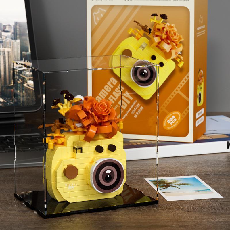 Retro Camera Style Micro Brick Building Kit | Creative DIY Construction Toy for Kids & Adults | Graduation Gift Idea
