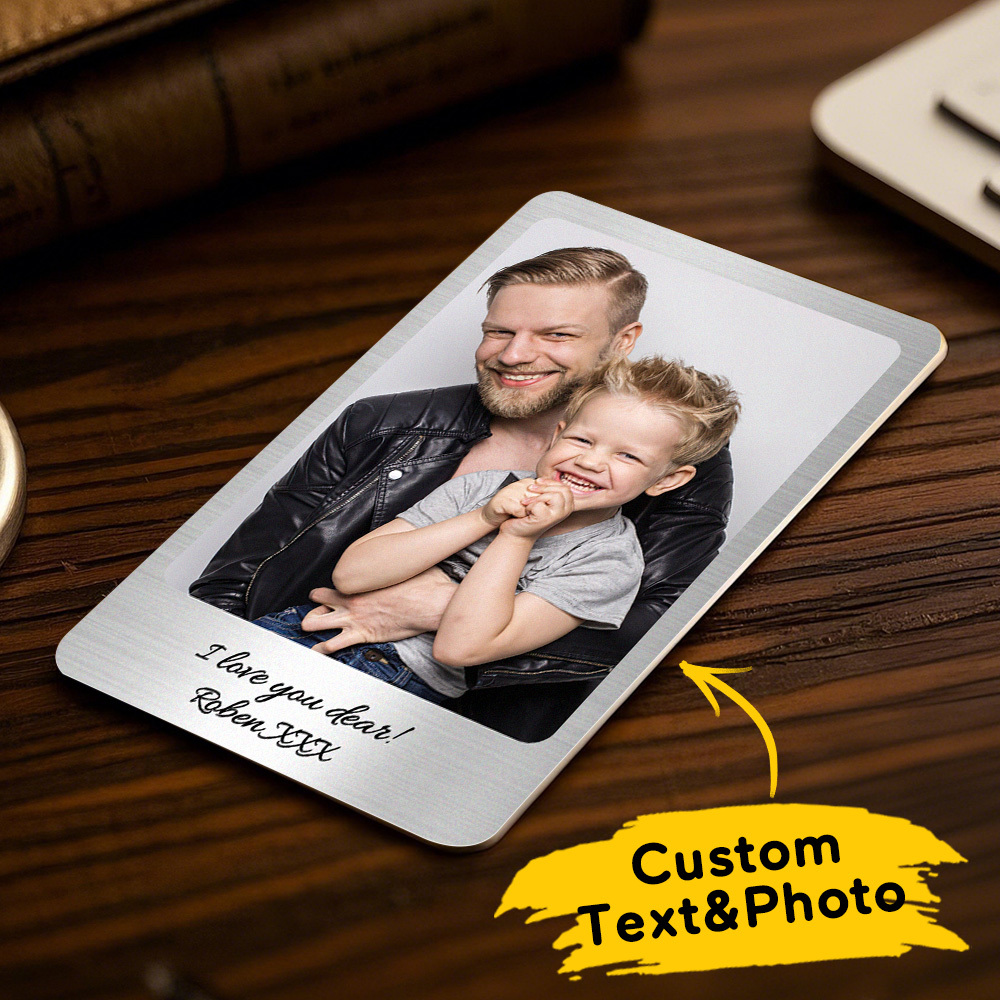Personalized Wallet Card Gift For Dad Mom Family Siblings Friends Couples