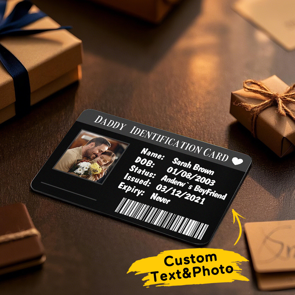 Custom Favorite Song Metal Wallet Card - Personalized Aluminum Photo Wallet Card - Gifts For Him, Boyfriend, Husband