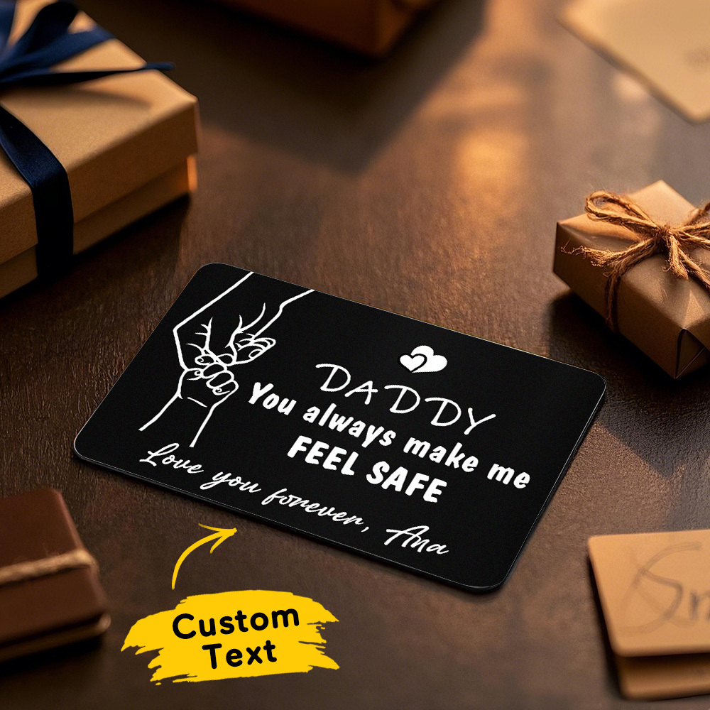Custom Favorite Song Metal Wallet Card - Personalized Aluminum Photo Wallet Card - Gifts For Him, Boyfriend, Husband