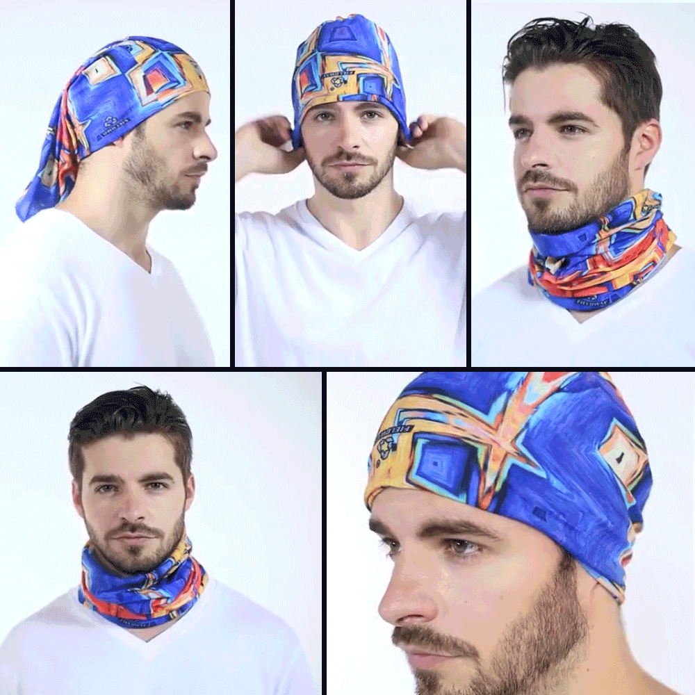 Microfiber Bandana Headband Sports Headwear Cycling Hair Scarf Face Shield - MyPhotoSocks