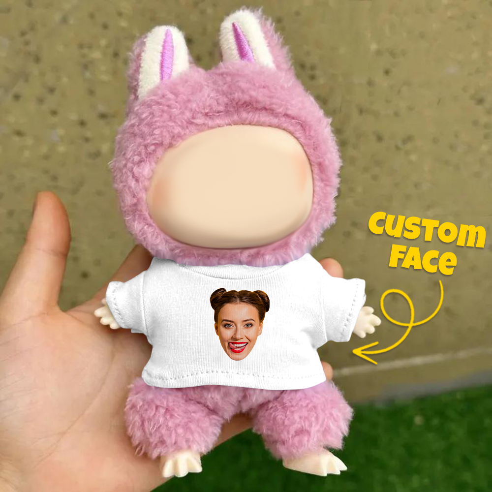 Personalized Hoodie For Labu Custom Photo 17cm Labu Doll Hoodies Fits Gen 1/2/3 (Doll Not Included)