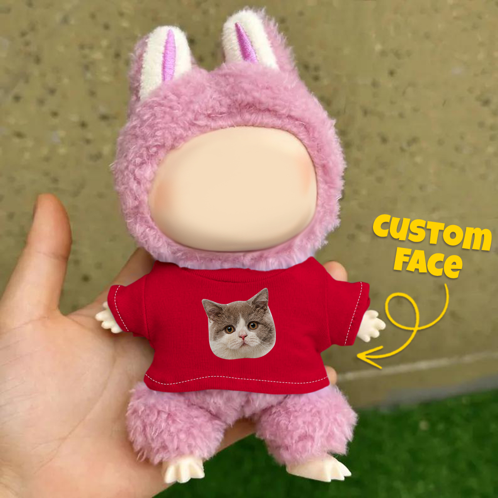 Personalized Hoodie For Labu Custom Photo 17cm Labu Doll Hoodies Fits Gen 1/2/3 (Doll Not Included)
