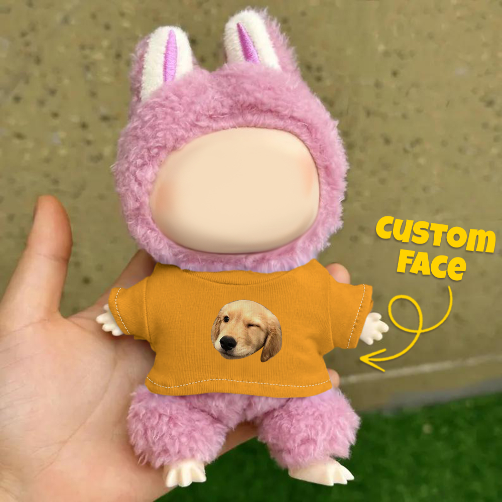 Personalized Hoodie For Labu Custom Photo 17cm Labu Doll Hoodies Fits Gen 1/2/3 (Doll Not Included)