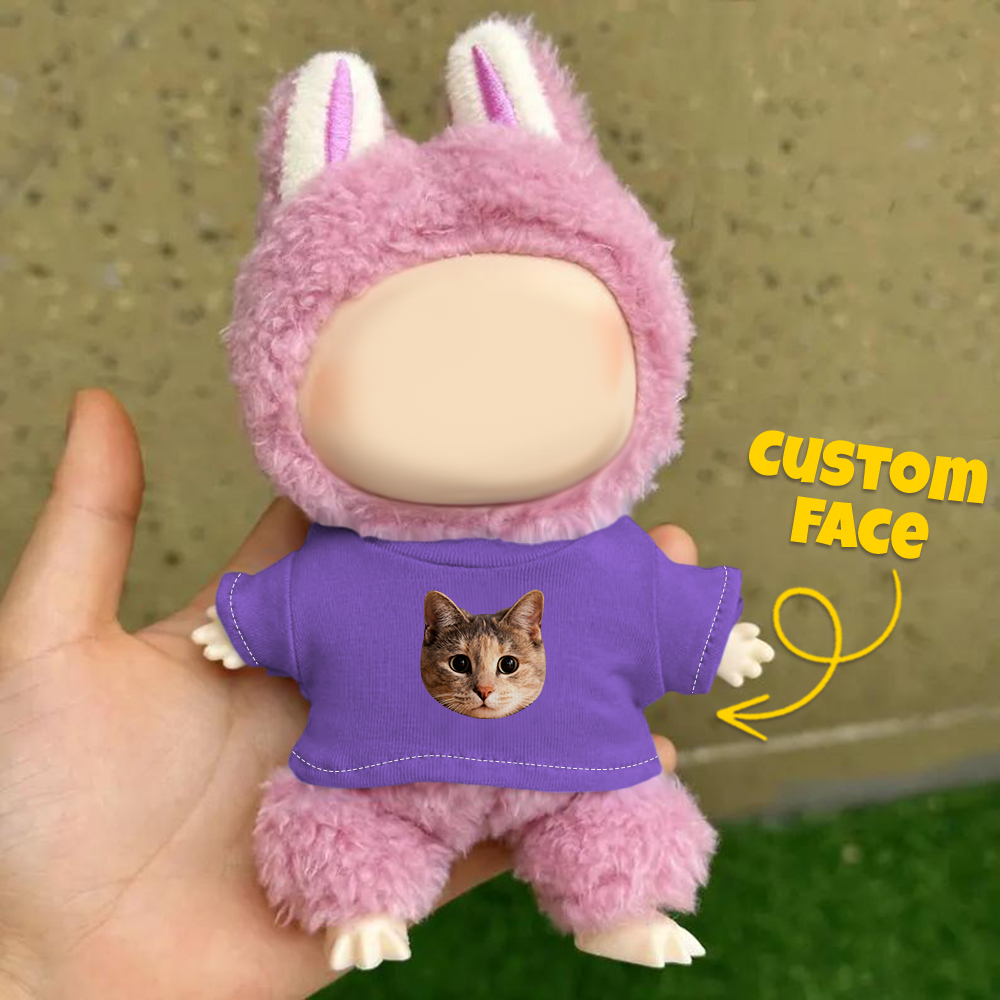 Personalized Hoodie For Labu Custom Photo 17cm Labu Doll Hoodies Fits Gen 1/2/3 (Doll Not Included)