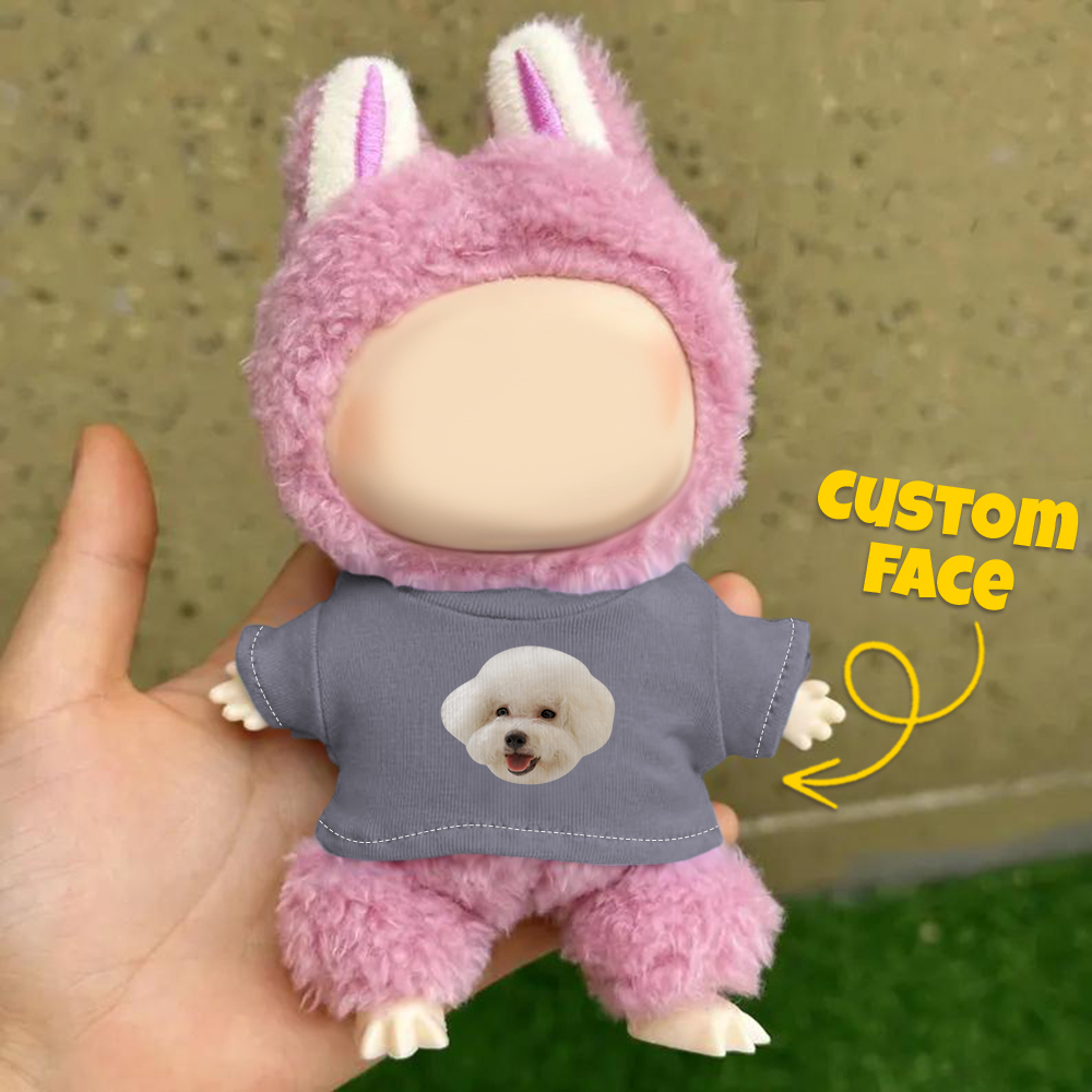 Personalized Hoodie For Labu Custom Photo 17cm Labu Doll Hoodies Fits Gen 1/2/3 (Doll Not Included)