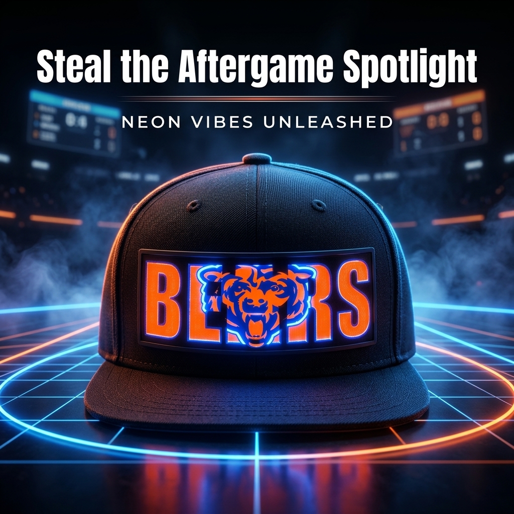 Football Fan LED Light-Up Snapback Cap