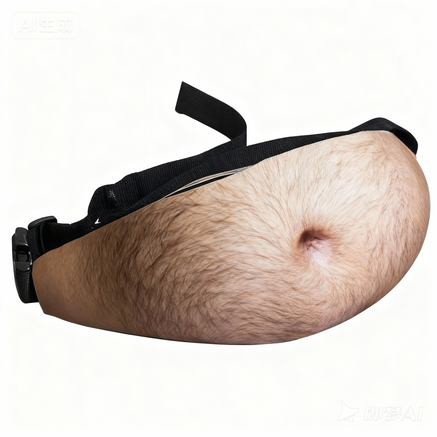 Funny Beer Belly Fanny Pack Bag – Custom Novelty Waist Bag with Realistic Belly Design, Gag Party & Prank Gift for Men & Women