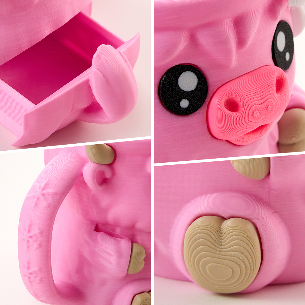 Christmas Gifts Cute Cow Style Ice Cream Pint Holder with Handle and Spoon – Reusable Antifreeze Cooler Sleeve for Ice Cream, Drinks, and Desserts Funny Cow Gifts for Ice Cream Lovers