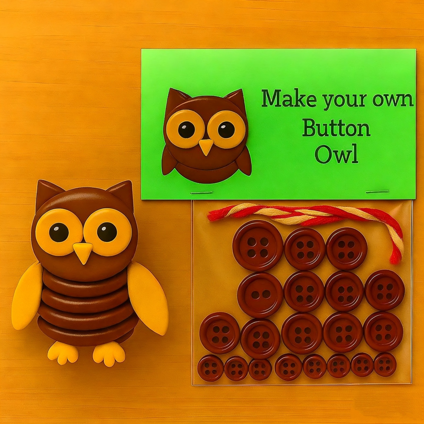 DIY Button Snowman Ornament Kit Chirstmas Gifts - MyPhotoSocks