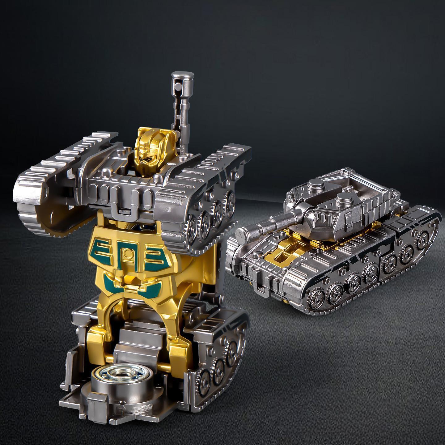 Antistress Tank Transformable Robot Fidget Roller Gyroscope Hand Spinner Adult Fingertip Spinning Top Stress Relief Cool Gadget