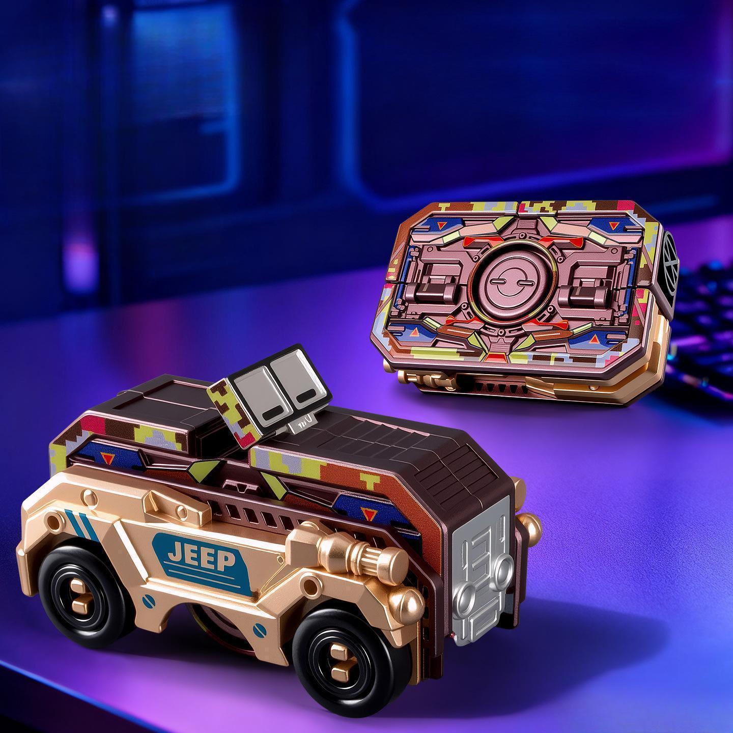 Antistress Tank Transformable Robot Fidget Roller Gyroscope Hand Spinner Adult Fingertip Spinning Top Stress Relief Cool Gadget