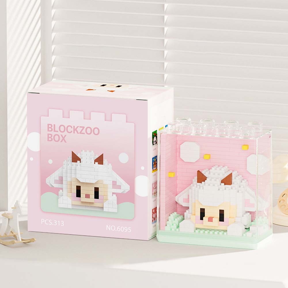 Animal Themed Block Zoo Creative Building Block Toy Gift for Children