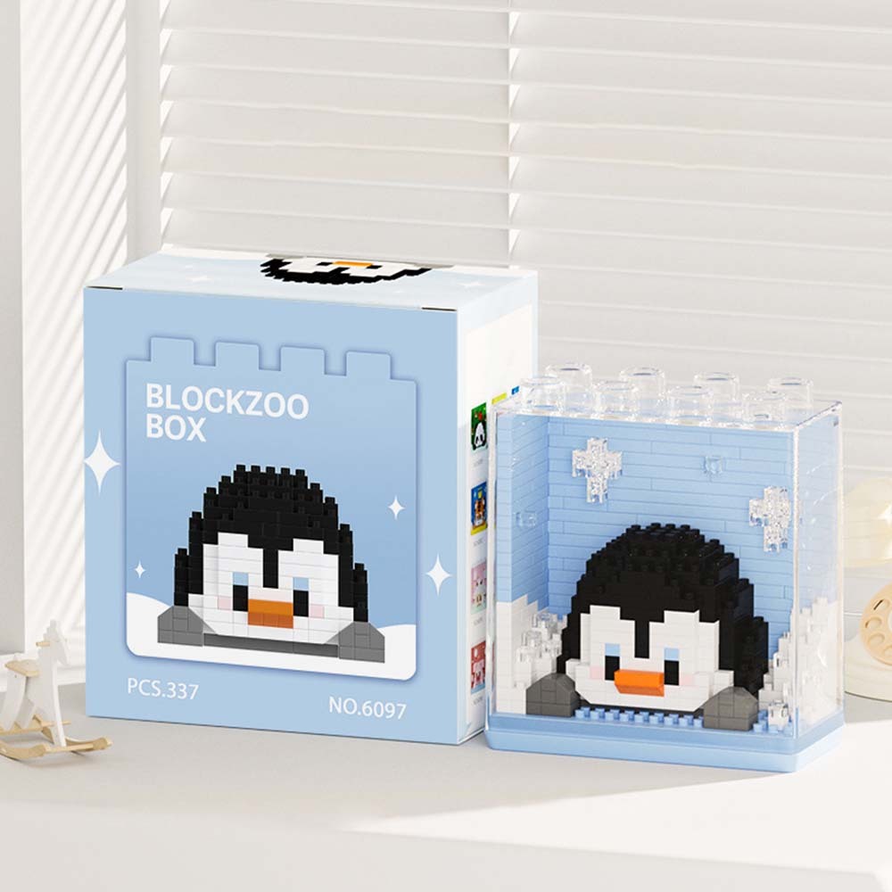 Animal Themed Block Zoo Creative Building Block Toy Gift for Children
