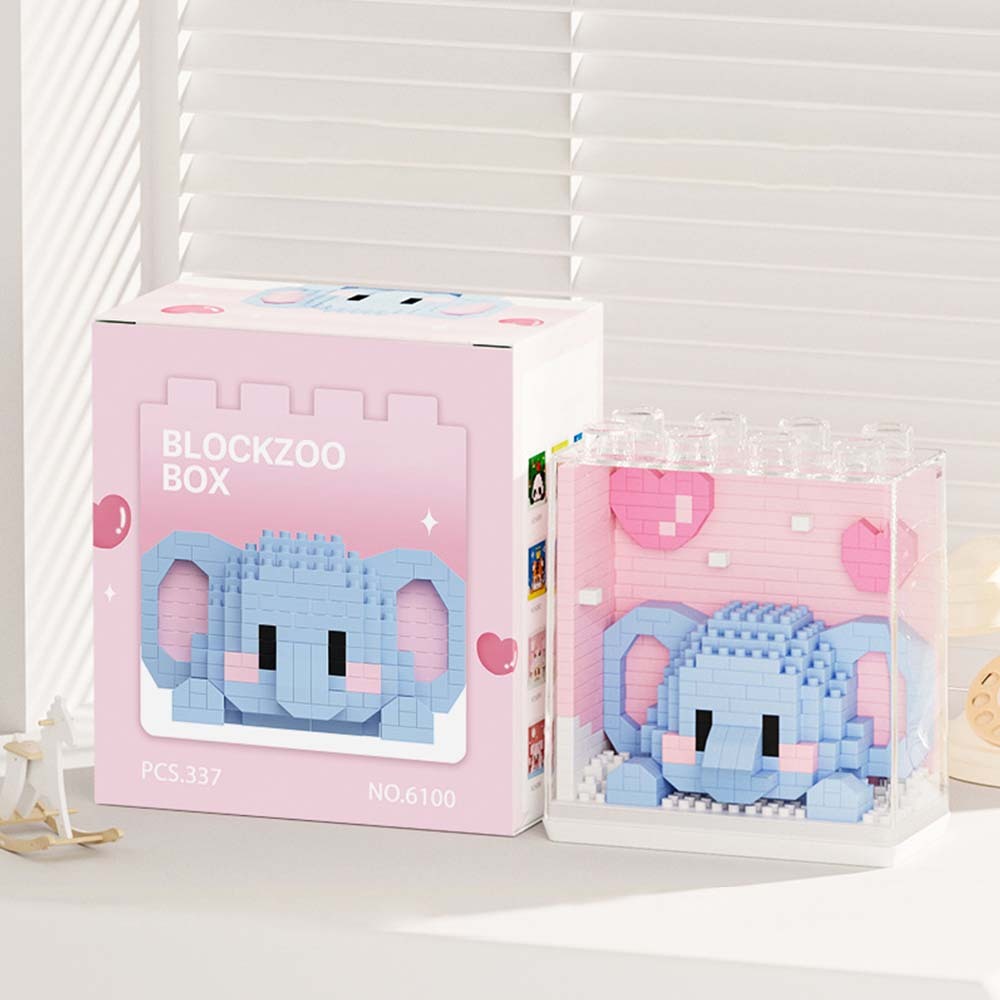 Animal Themed Block Zoo Creative Building Block Toy Gift for Children