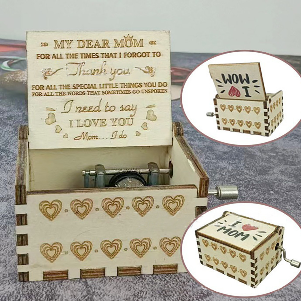 Mother's Day Gift Wooden Music Box I Need To Say Music Box Gift for Mom - MyPhotoSocks