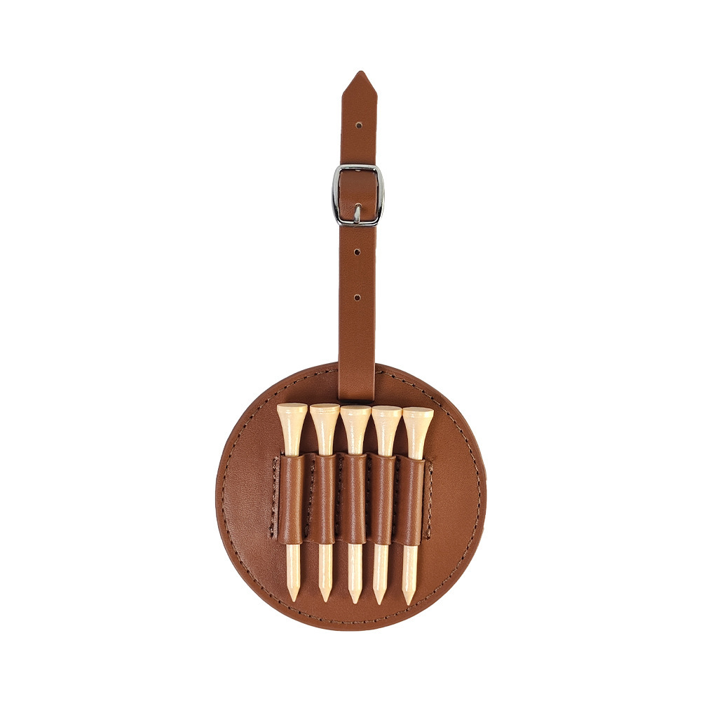 Golf Tee Storage Case (0.1*9.5*19.5CM) Brown