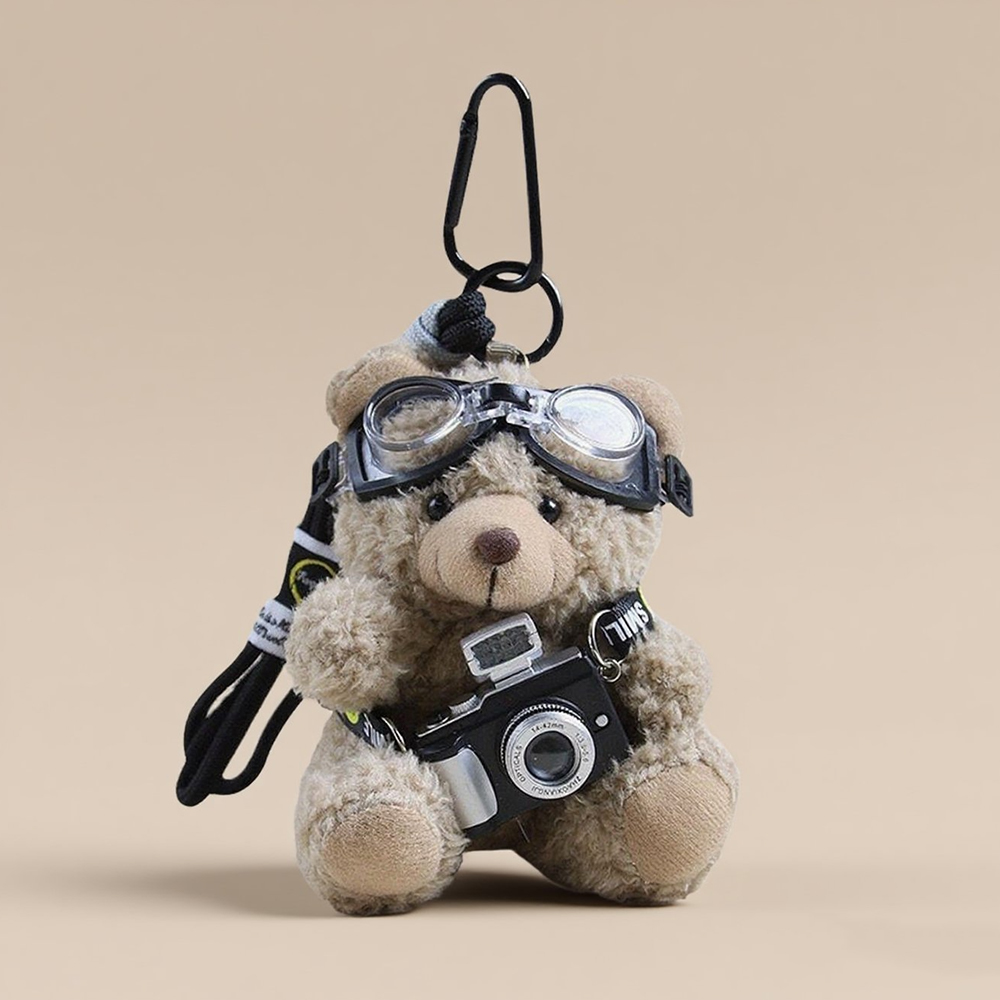 Plush Bag Charm Cute Cartoon Plushie Dog Doll Backpack Accessories Keyring Charm Gift