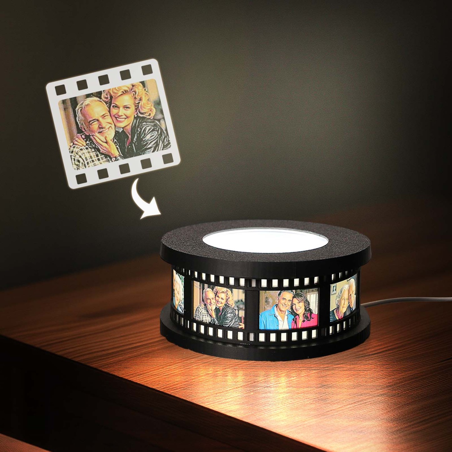 Custom Photo Movie Strip Light Vintage Film Reel Lamp