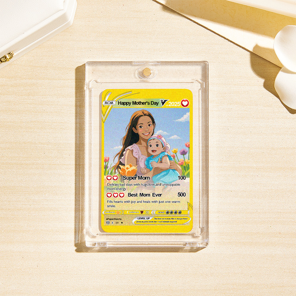 Mother's Day Poke Card, Custom Poke Card, Gift For Mom, Mother's Day Gift, Custom Poke Present