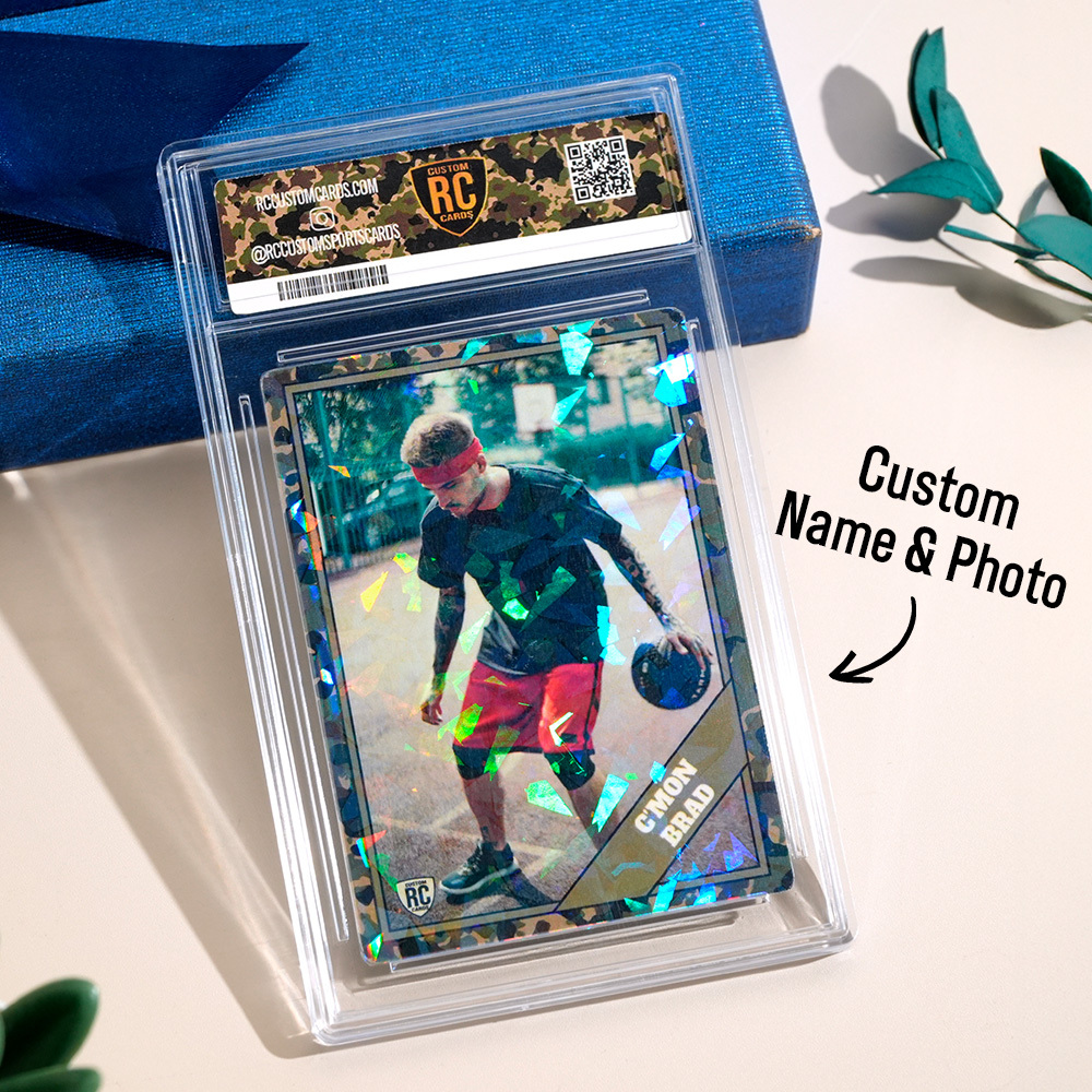 CUSTOM ANIME PHOTO Father's Day Card, Father's Day Gift for Grandpa, New Grandpa Gift, Dad Wallet Card, Super Hero Dad Gifts, Game Dad Card