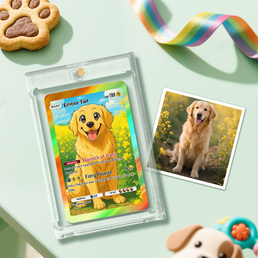 Custom Cute Pet Poke Card Custom Card Gift For Pet Lover Custom Dog Present
