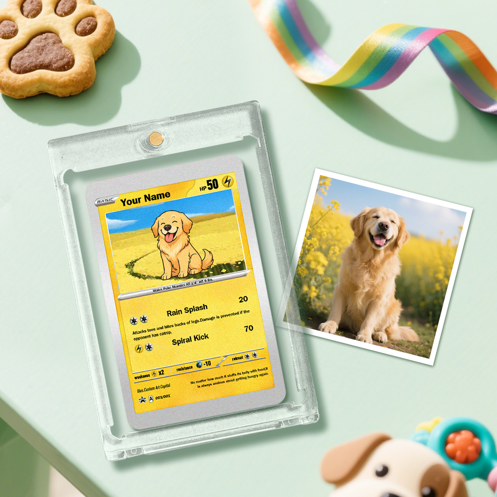 Custom Pet Poke Card Custom Card Gift For Pet Lover Custom Dog Presents