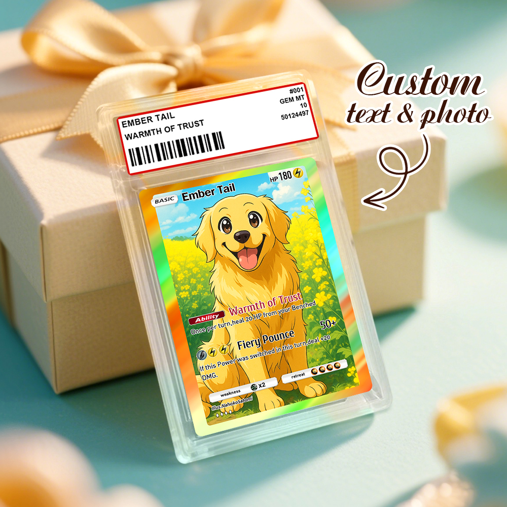 Custom Cute Pet Poke Card Custom Card Gift For Pet Lover Custom Dog Present